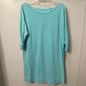 Teal T-Shirt dress